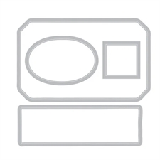 Sizzix Framelits Die & Stamp Set By 49 & Market - Globetrotter\'s Marks